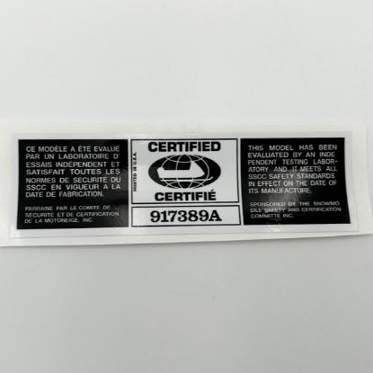 Picture of SSCC Safety Certification Decal