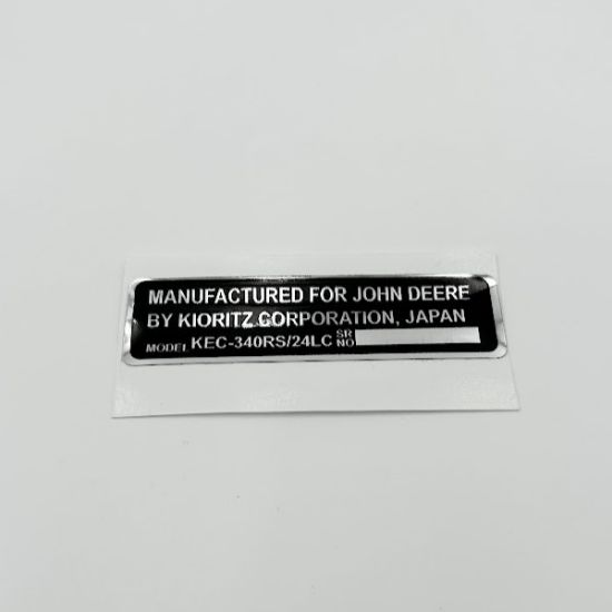 Picture of Kioritz Engine Serial Number Decal