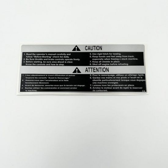 Picture of Fuel Tank Warning Decal - "Caution" - M66268