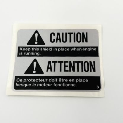 Picture of Belt Guard Warning Decal - "Caution" - M68314